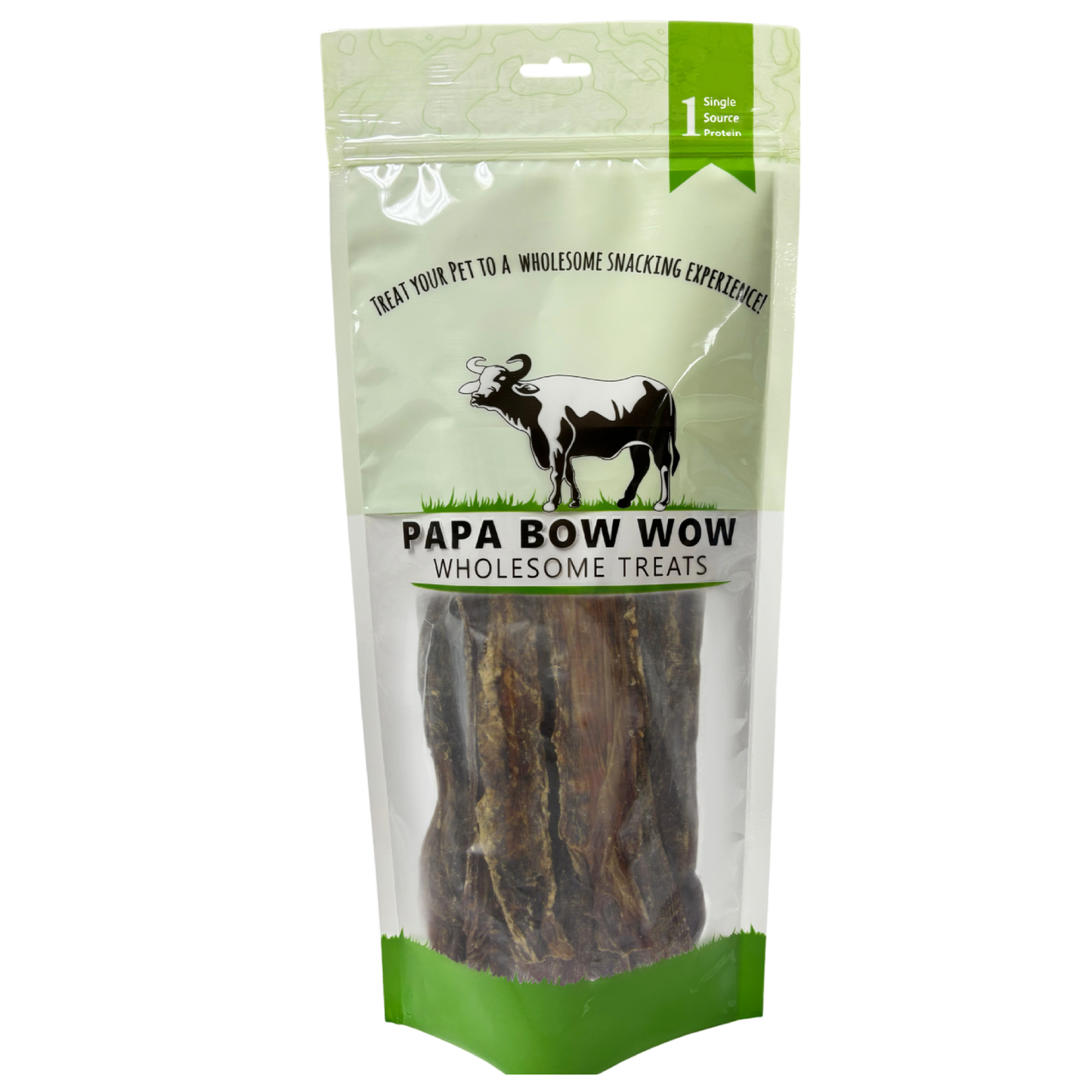 Papa Bow Wow (Canine Caviar) Jerky Flat 6"