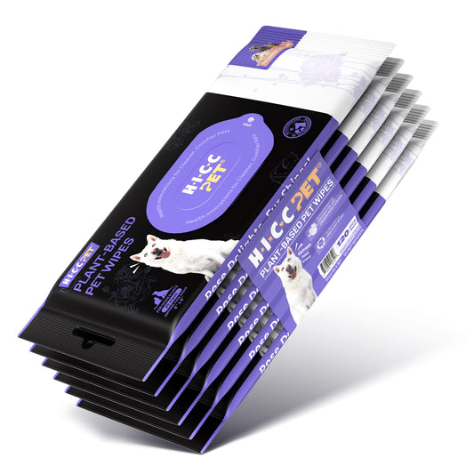 HICC Pet Plant Based Wipes Portables Rose 20pcs - 6pk