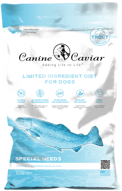 Canine Caviar Special Needs Trout Limited Ingredient Alkaline® Entrée