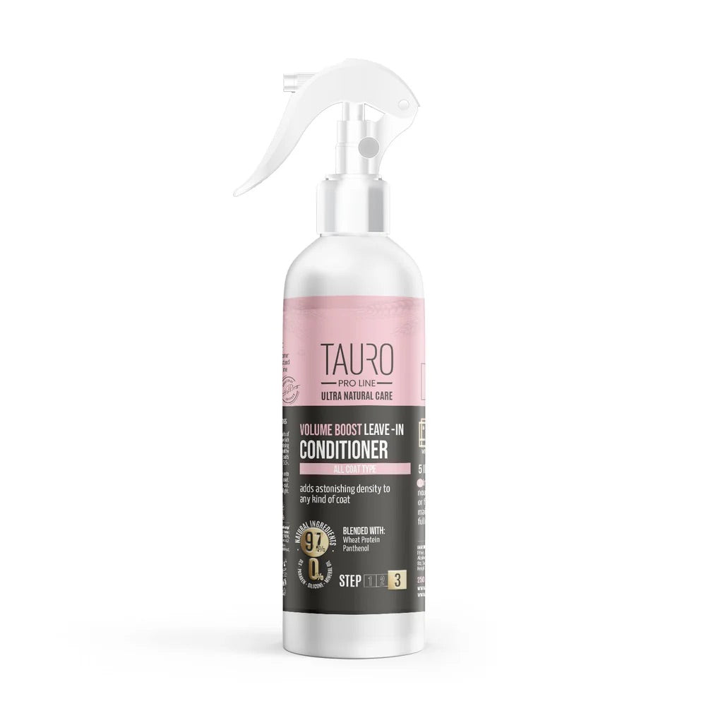 Tauro Pro Line Ultra Natural Care Volume Boost Dog & Cat Leave-In Conditionier, 8.5 fl oz (Step 3)
