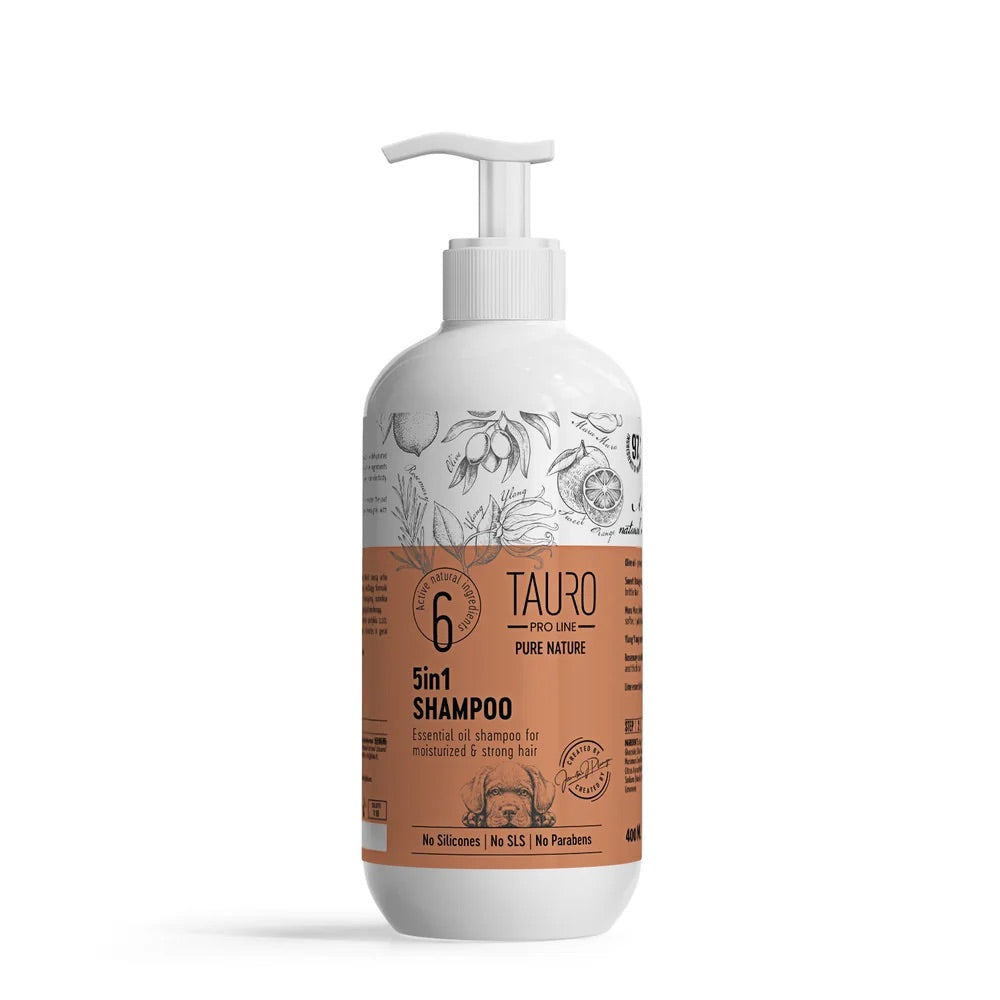 Tauro Pro Line Pure Nature 5in1 Moisturizing Dog & Cat Shampoo, 13.5 fl oz (Step 2)