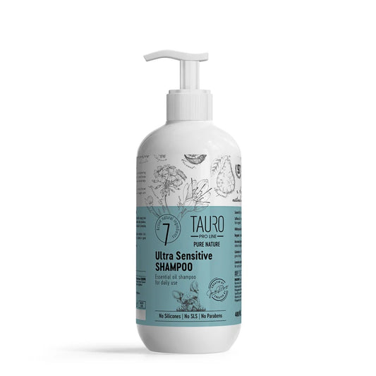 Tauro Pro Line Pure Nature Ultra Sensitive Dog & Cat Shampoo, 13.5 fl oz bottle (Step 2)