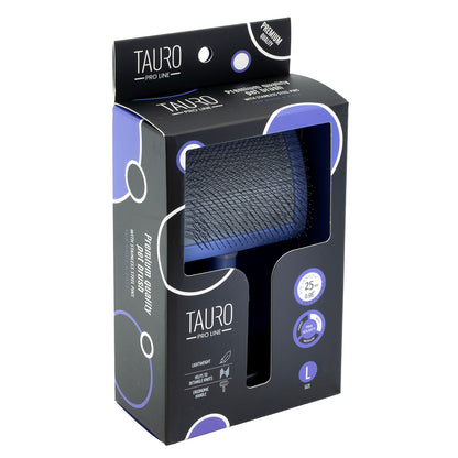 Tauro Pro Line Slicker Brush, plastic, 25 mm pins, large size 6.9" x 4.2" x 2.4"