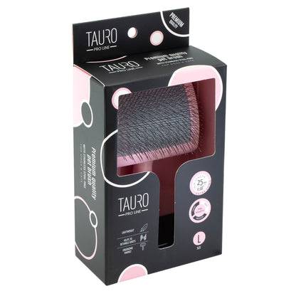 Tauro Pro Line Slicker Brush, plastic, 25 mm pins, large size 6.9" x 4.2" x 2.4"