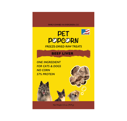 Pet Popcorn Beef Liver Treats