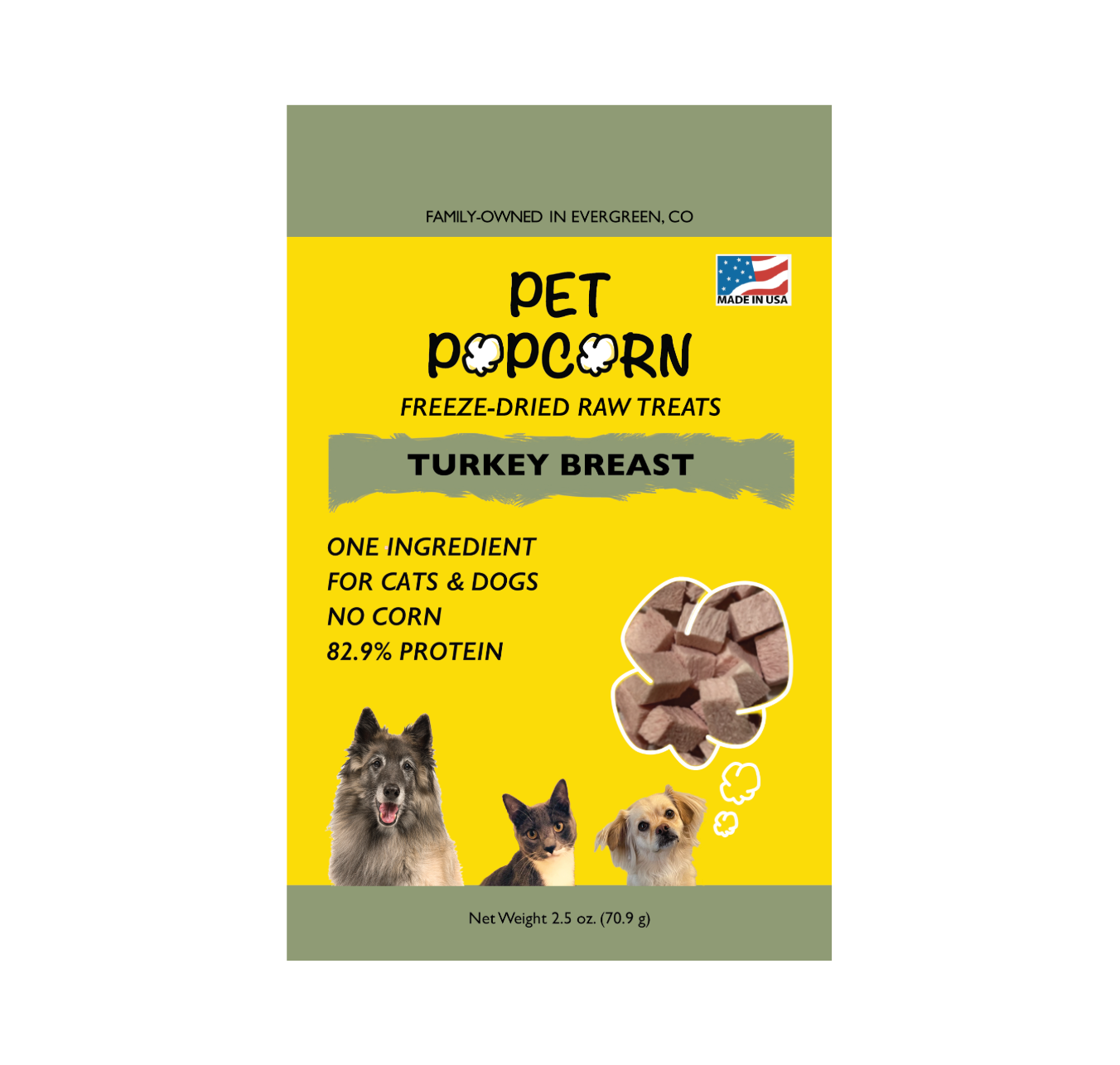 Pet Popcorn Turkey Breast Treats