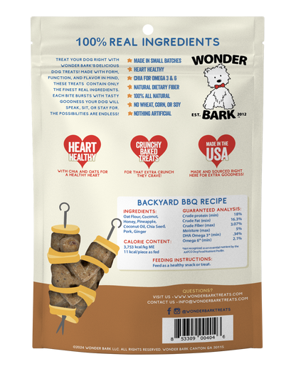 Wonder Bark Everydays - Backyard BBQ All Natural Dog Treats