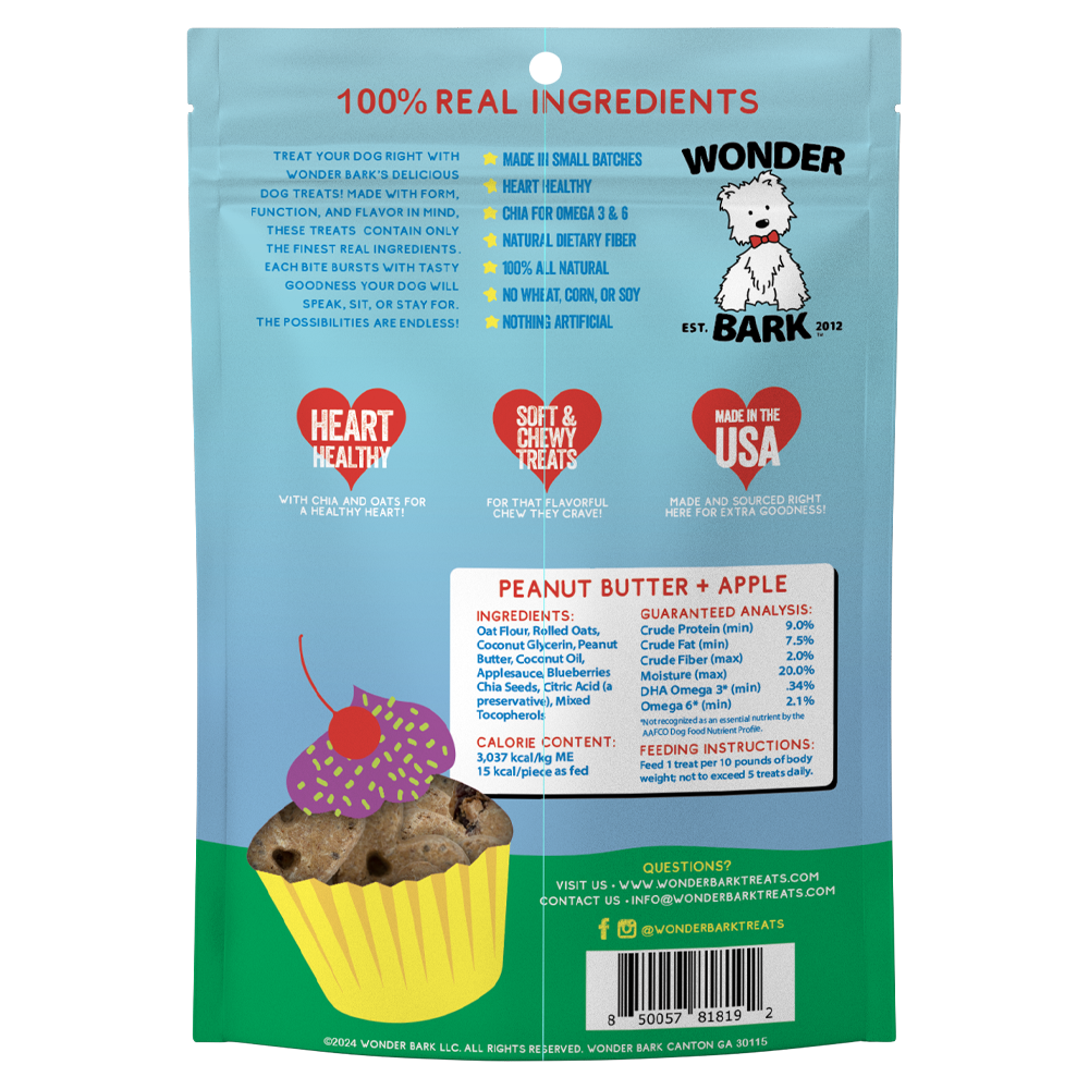 Wonder Bark Happy Birthday Soft & Chewy All Natural Dog Treats
