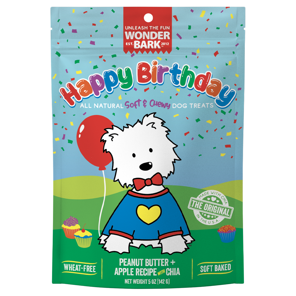 Wonder Bark Happy Birthday Soft & Chewy All Natural Dog Treats