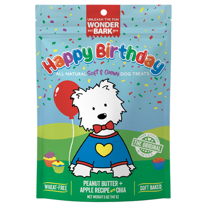 Wonder Bark Happy Birthday Soft & Chewy All Natural Dog Treats