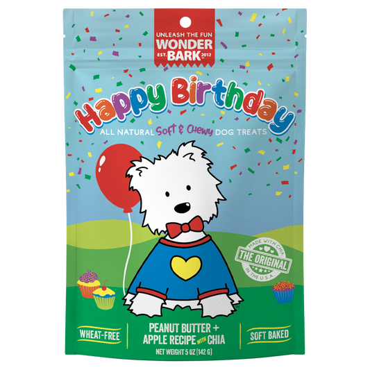 Wonder Bark Happy Birthday Soft & Chewy All Natural Dog Treats