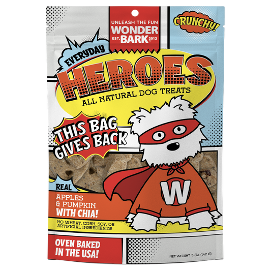 Wonder Bark Heros - Apples and Pumpkin All Natural Dog Treats