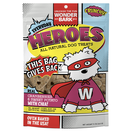 Wonder Bark Heros - Cranberries and Sweet Potato All Natural Dog Treats