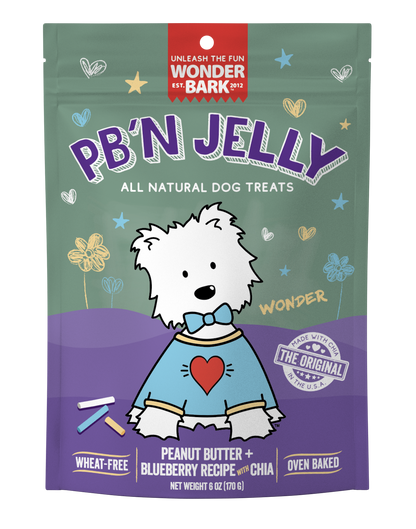 Wonder Bark Everydays - PB'N Jelly Biscuits All Natural Dog Treats