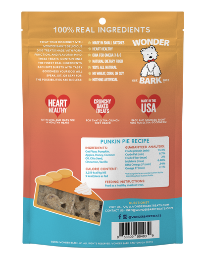 Wonder Bark Everydays - Punkin Pie All Natural Dog Treats