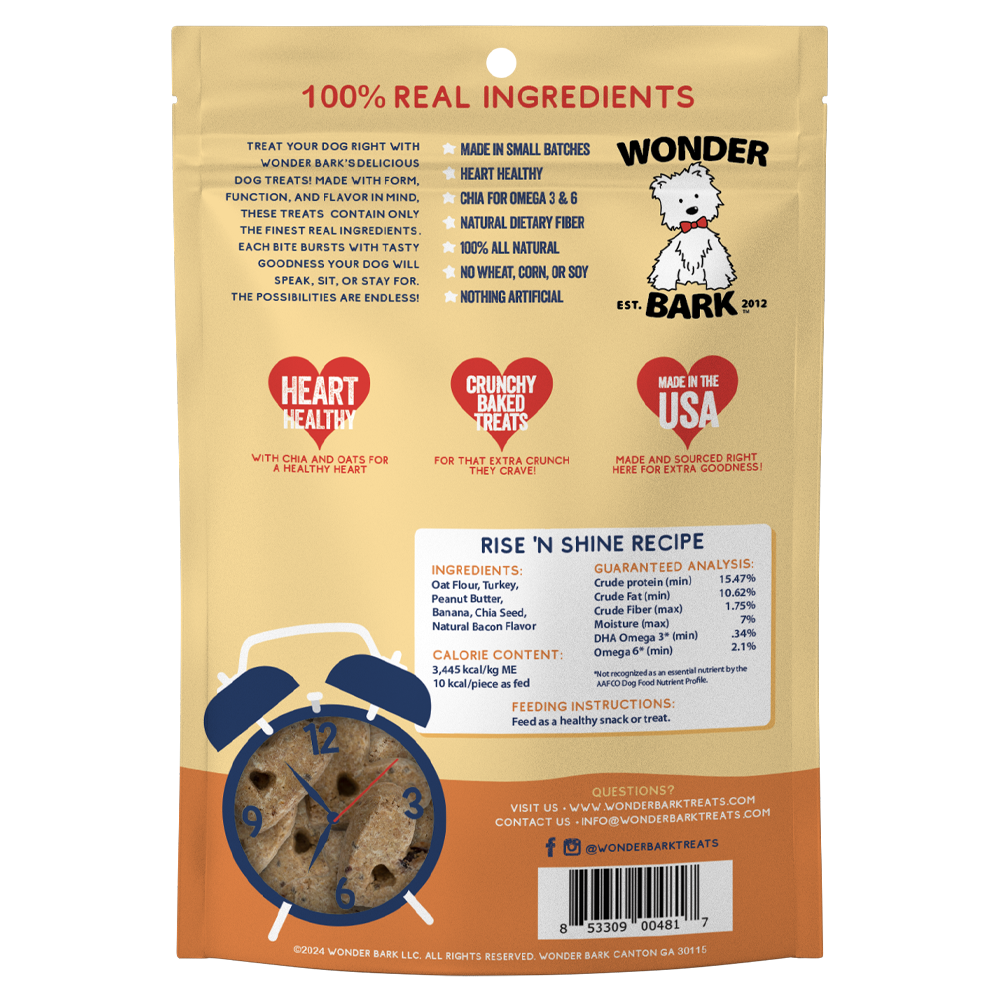 Wonder Bark Everydays - Rise 'N Shine All Natural Dog Treats