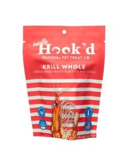 Totally Hook'd Krill Freeze-Dried Dog & Cat Treats, 1-oz bag