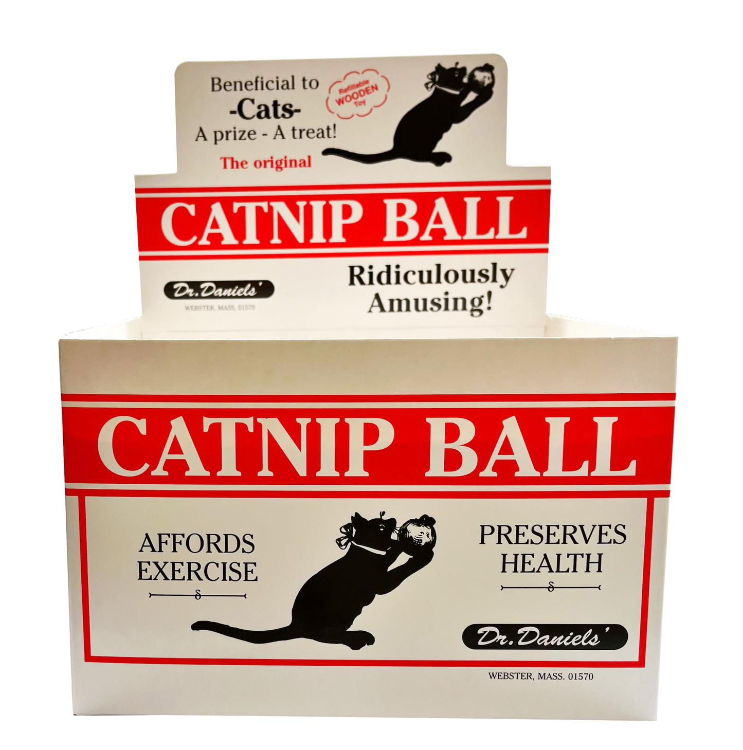 Dr. Daniels Original Wooden Ball with Catnip Display (12 units per display)